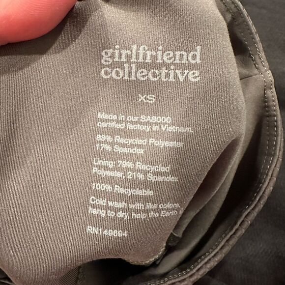 Girlfriend collective SET of ribbed leggings and Paloma bra cypress green - Picture 6 of 8